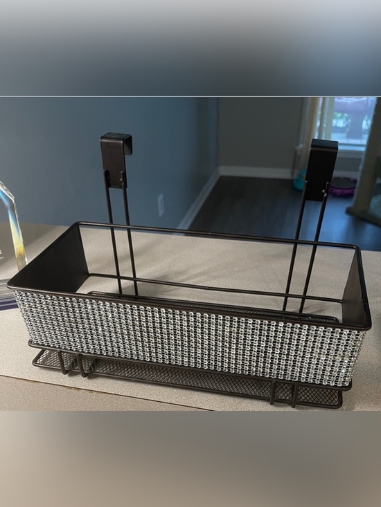 None Other - Over the door wire basket with bling